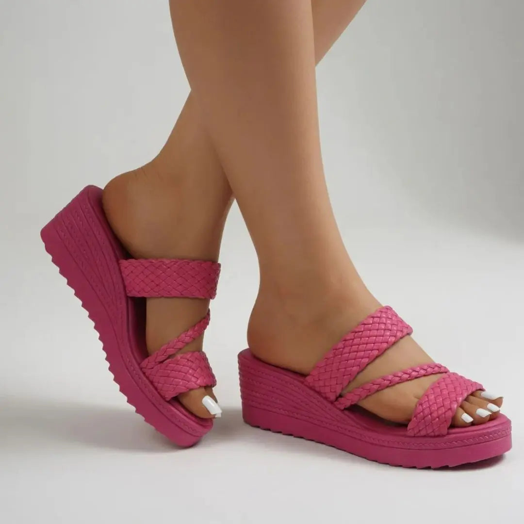 Serenity - Comfy Summer wedge mules