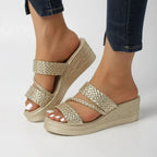 Serenity - Comfy Summer wedge mules
