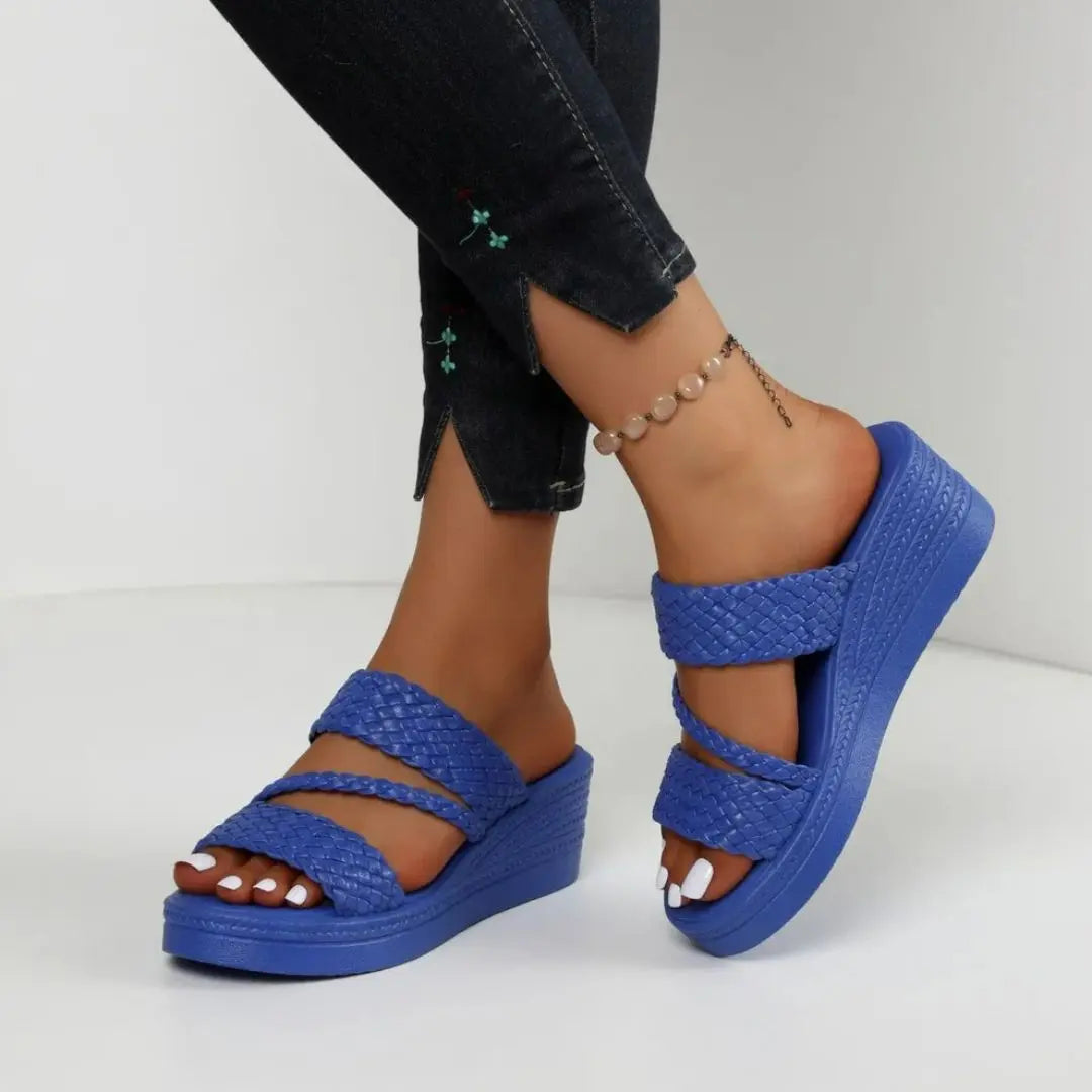 Serenity - Comfy Summer wedge mules