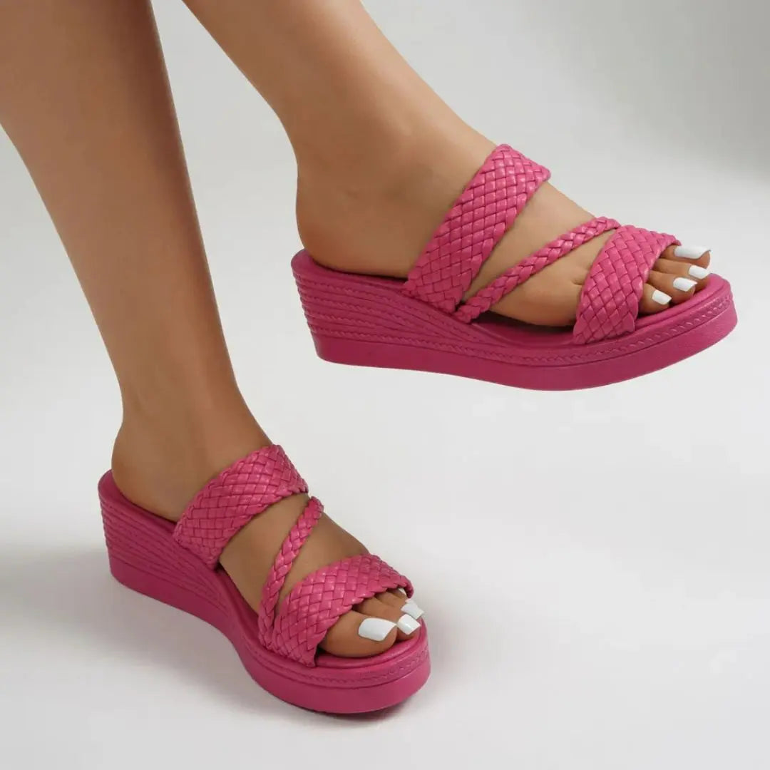Serenity - Comfy Summer wedge mules